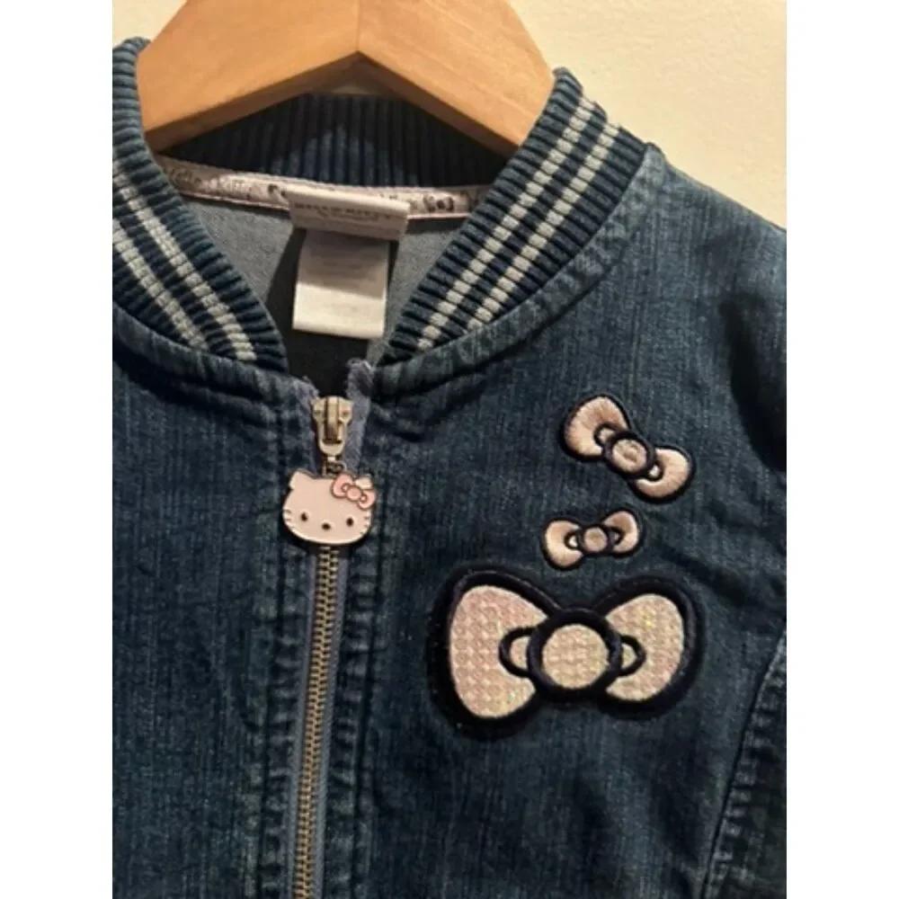 Hello Kitty Girl Jean Jacket Size 5 - Picture 11 of 11